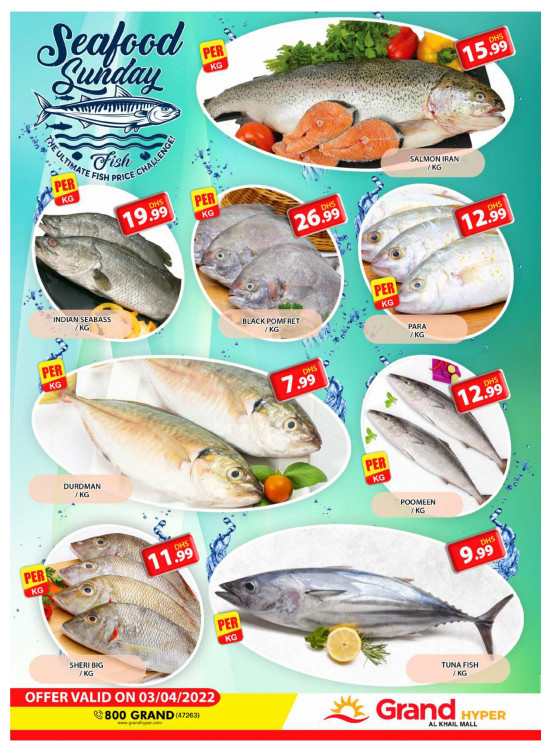 Seafood Sunday - Grand Hyper Al Khail Mall