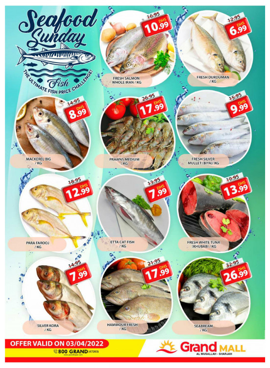 Seafood Sunday - Grand Mall Sharjah