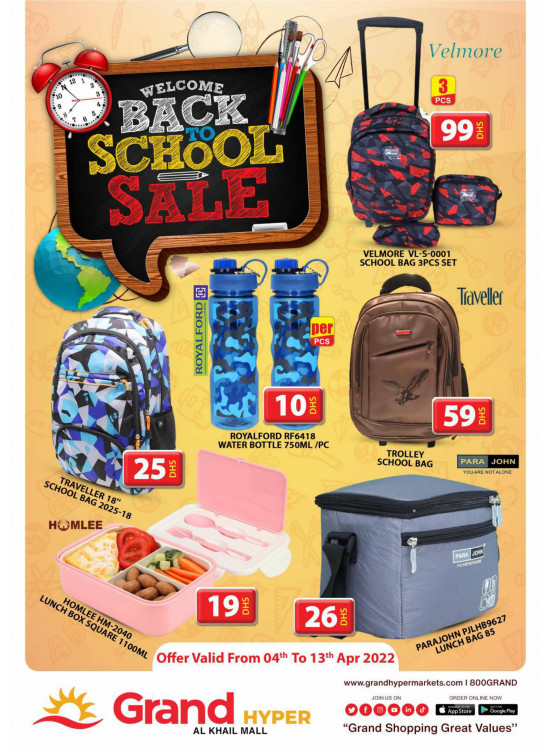 Back to School Sale - Grand Hyper Al Khail Mall