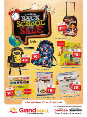 Back to School Sale - Grand Mall Sharjah