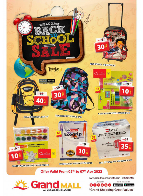 Back to School Sale - Grand Mall Sharjah