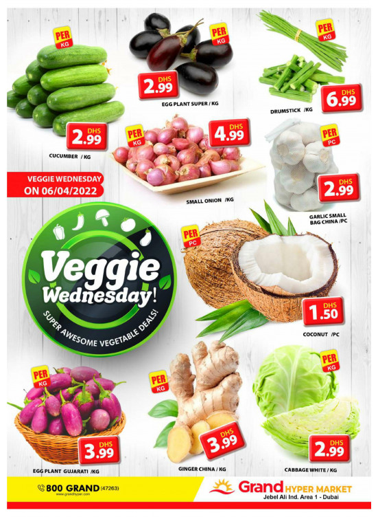 Veggie Wednesday - Grand Hypermarket Jebel Ali