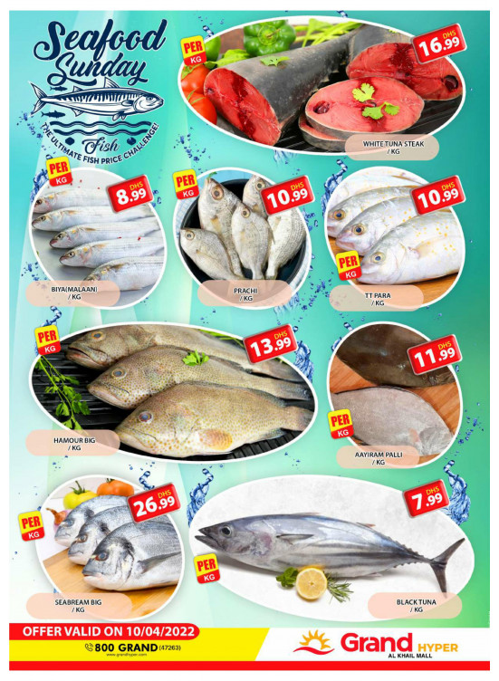 Seafood Sunday - Grand Hyper Al Khail Mall