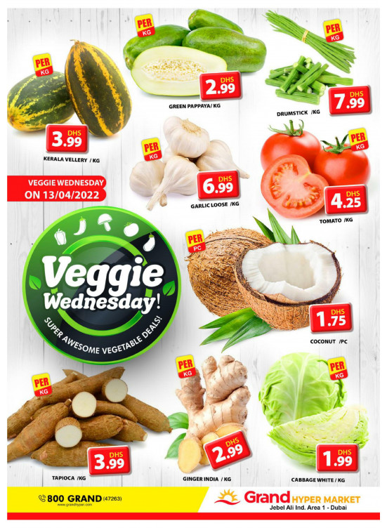 Veggie Wednesday - Grand Hypermarket Jebel Ali