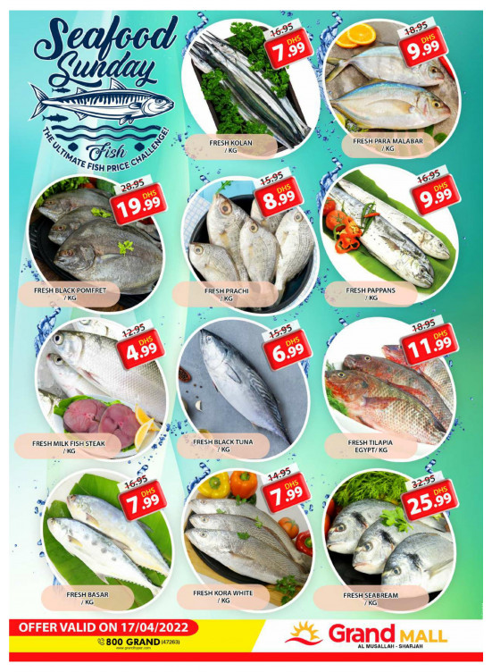 Seafood Sunday - Grand Mall Sharjah