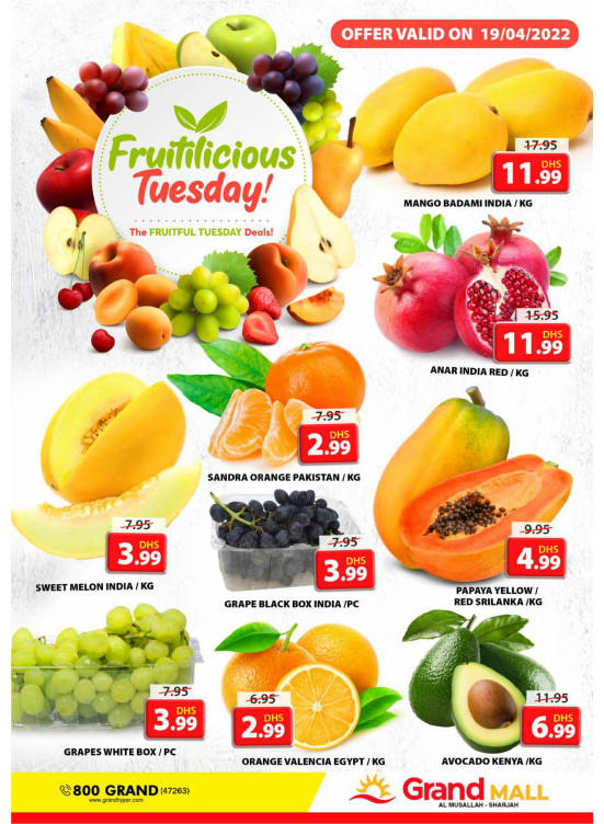 Fruitilicious Tuesday - Grand Mall Sharjah