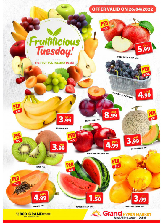 Fruitilicious Tuesday - Grand Hypermarket Jebel Ali