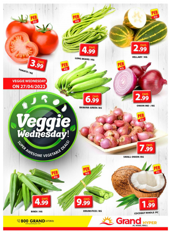 Veggie Wednesday - Grand Hyper Al khail Mall