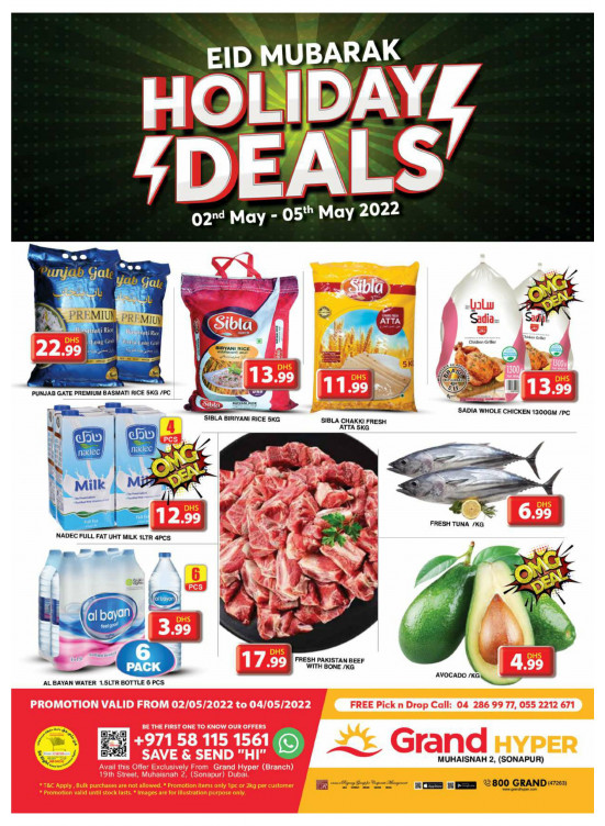 Holiday Deals - Grand Hyper Muhaisnah
