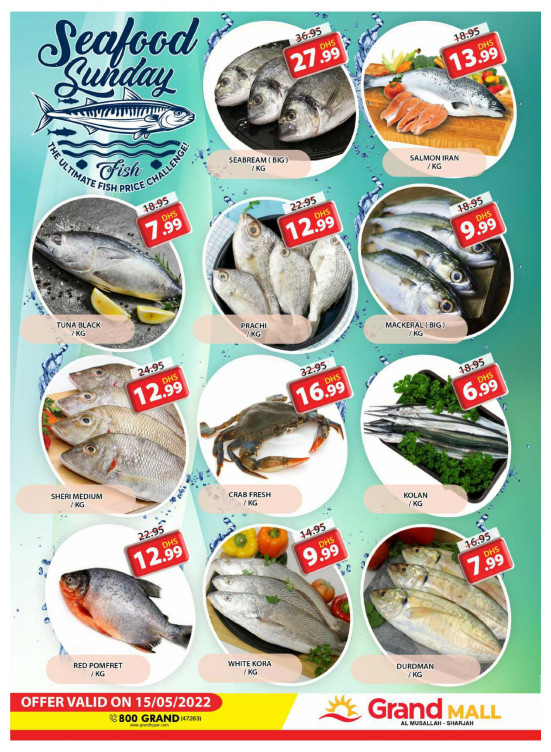 Seafood Sunday - Grand Mall Sharjah
