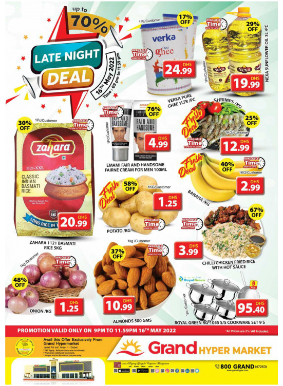 Night Deals - Grand Hypermarket Jebel Ali