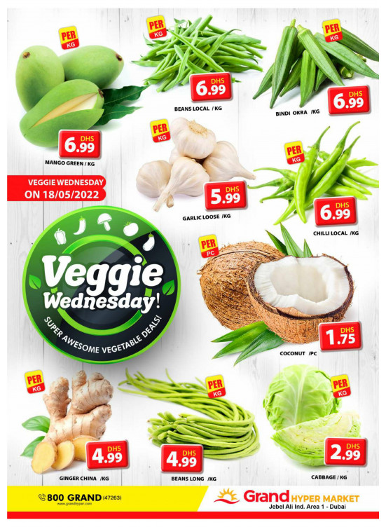 Veggie Wednesday - Grand Hypermarket Jebel Ali