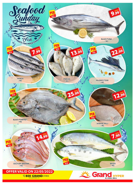 Seafood Sunday - Grand Hyper Al Khail Mall