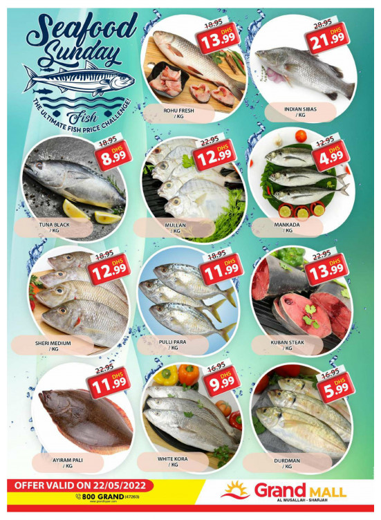 Seafood Sunday - Grand Mall Sharjah