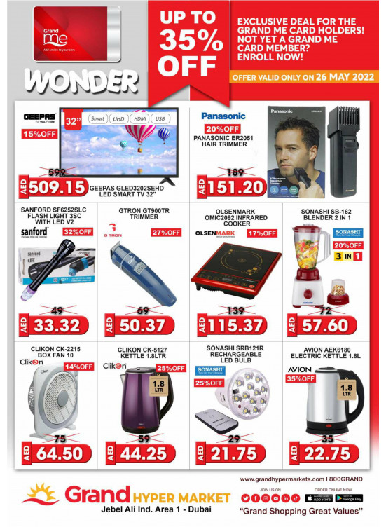 Wonder Deals - Grand Hypermarket Jebel Ali