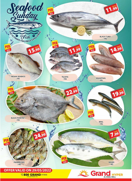 Seafood Sunday - Grand Hyper Al Khail Mall