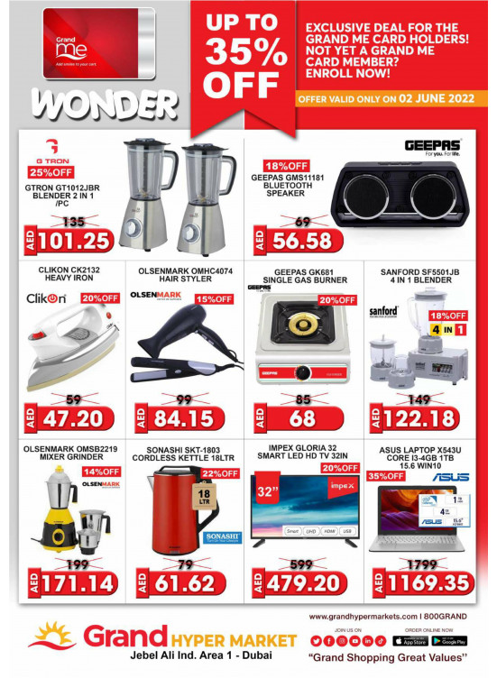 Wonder Deals - Grand Hypermarket Jebel Ali