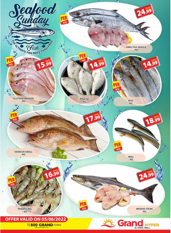 Seafood Sunday - Grand Hyper Al Khail Mall