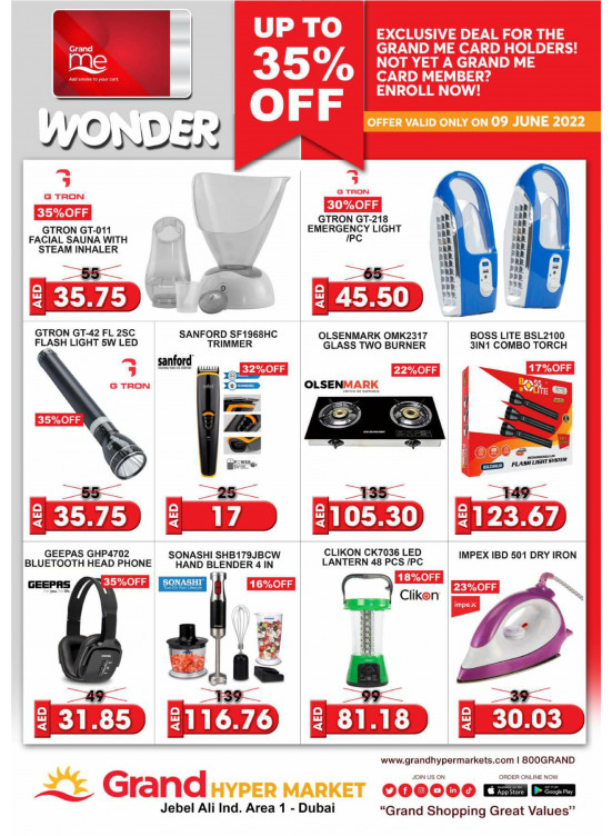 Wonder Deals - Grand Hypermarket Jebel Ali