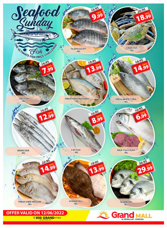 Seafood Sunday - Grand Mall Sharjah