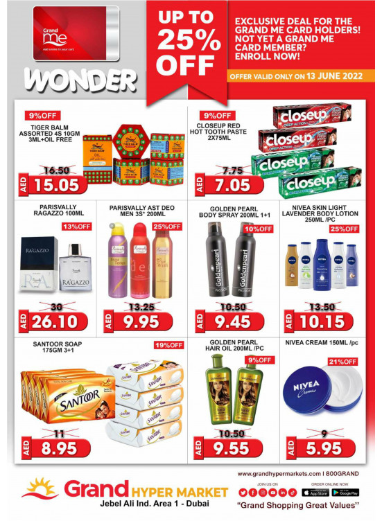 Wonder Deals - Grand Hypermarket Jebel Ali