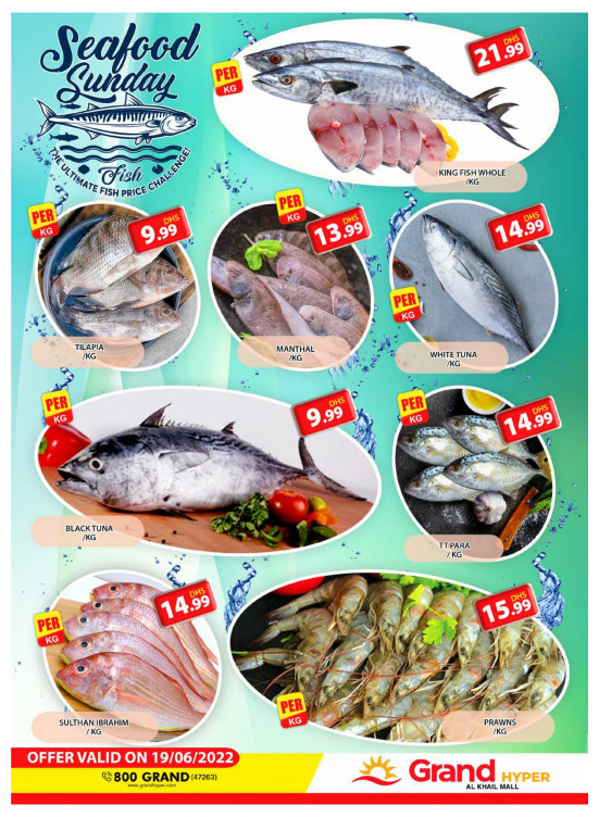 Seafood Sunday - Grand Hyper Al Khail Mall