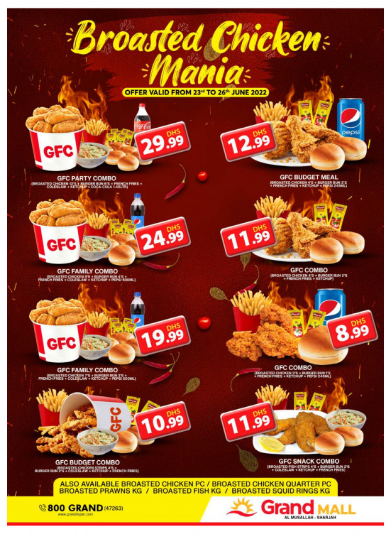 Broasted Chicken Mania - Grand Mall Sharjah