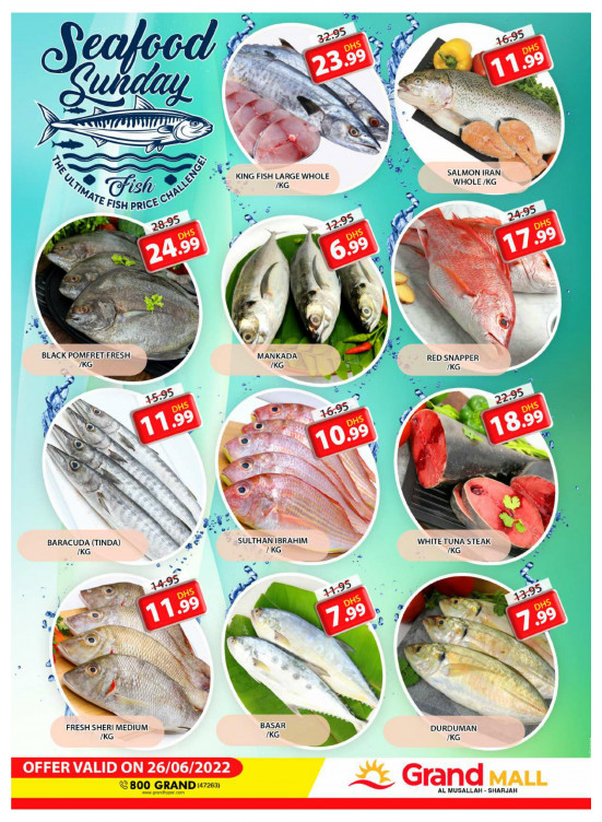 Seafood Sunday - Grand Mall Sharjah