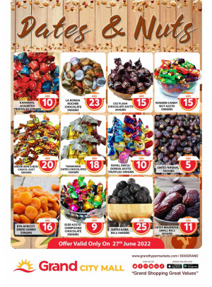 Dates & Nuts Offers - Grand City Mall