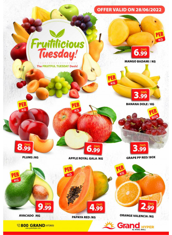 Fruitilicious Tuesday - Grand Hyper Al Khail Mall