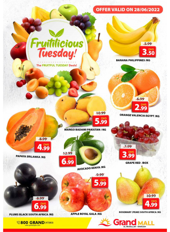 Fruitilicious Tuesday - Grand Mall Sharjah
