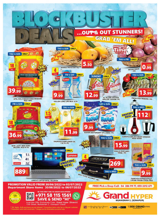 Weekend Offers - Grand Hyper Muhaisnah
