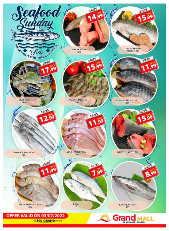 Seafood Sunday - Grand Mall Sharjah