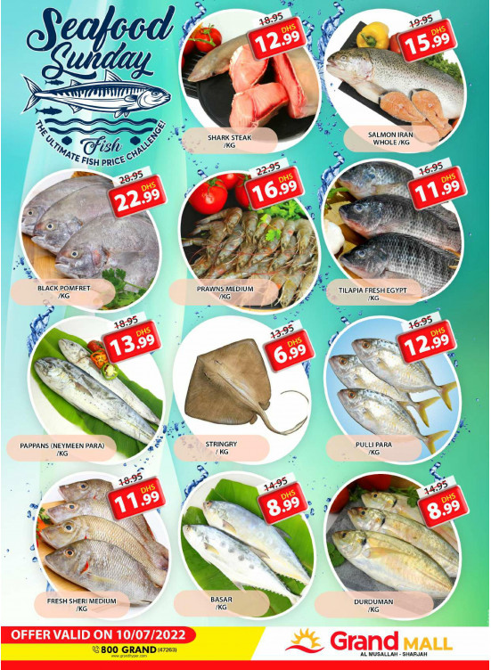 Seafood Sunday - Grand Mall Sharjah