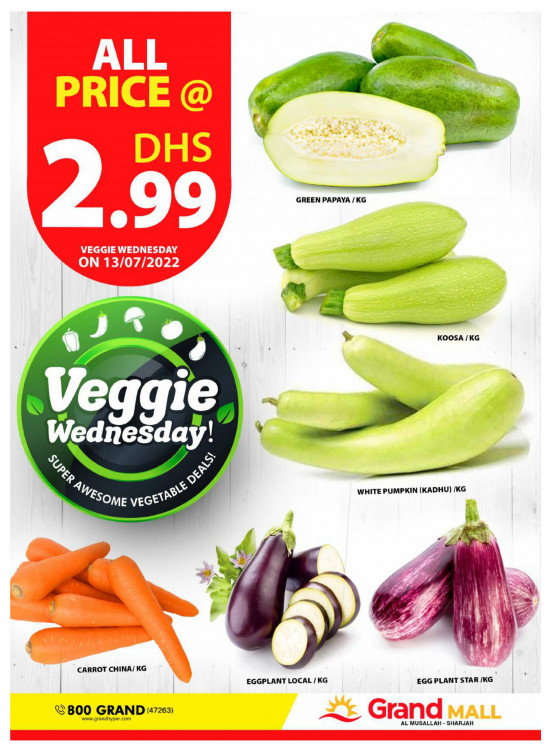 Veggie Wednesday - Grand Mall Sharjah