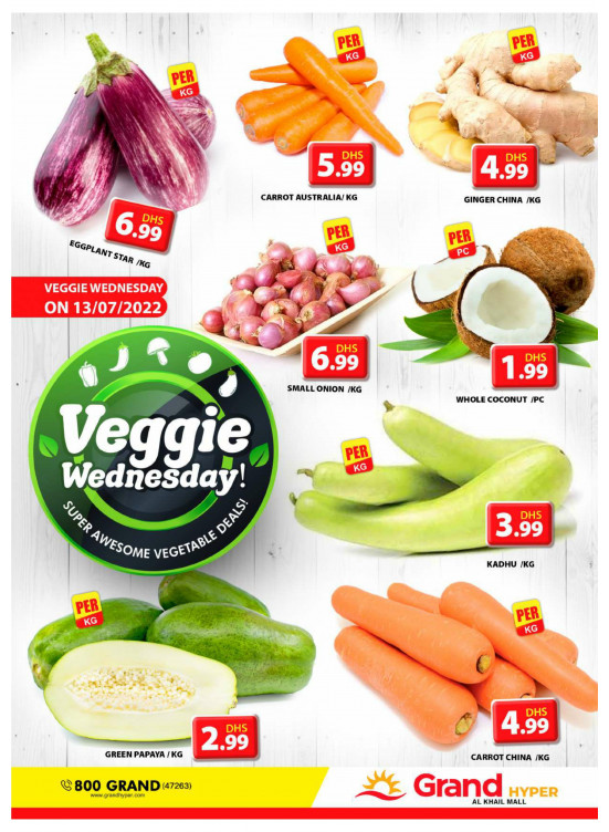 Veggie Wednesday - Grand Hyper Al khail Mall