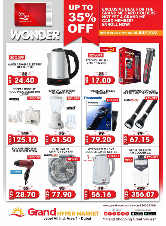 Wonder Deals - Grand Hypermarket Jebel Ali