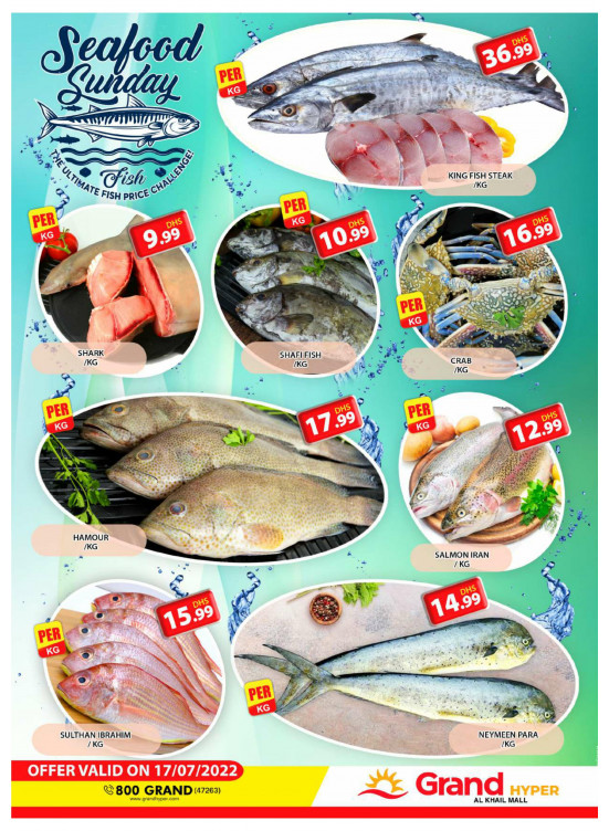 Seafood Sunday - Grand Hyper Al Khail Mall