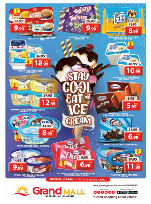 Ice Cream Offers - Grand Mall Sharjah