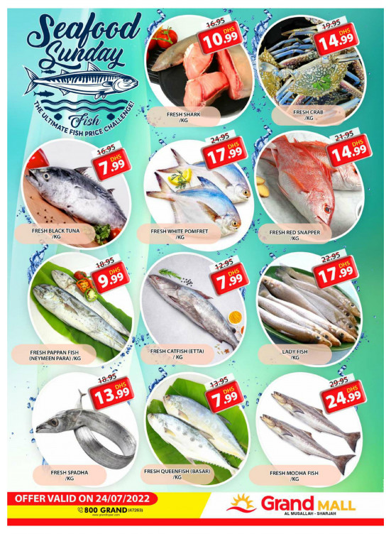 Seafood Sunday - Grand Mall Sharjah