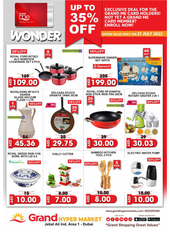 Wonder Deals - Grand Hypermarket Jebel Ali