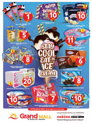 Ice Cream Offers - Grand Mall Sharjah