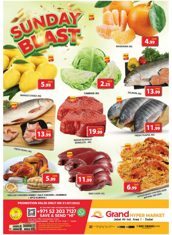 Sunday Blast - Grand Hypermarket Jebel Ali