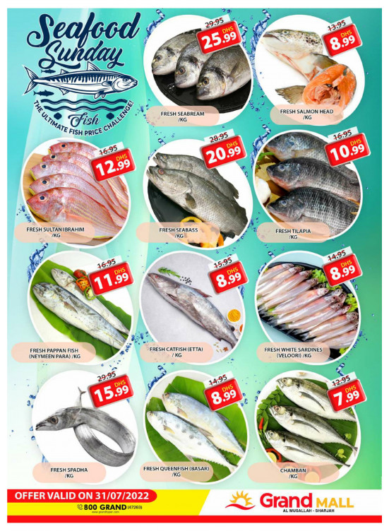 Seafood Sunday - Grand Mall Sharjah