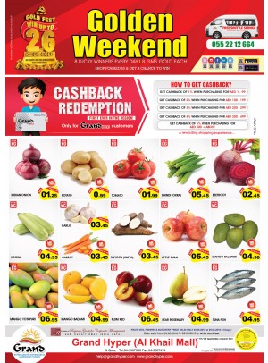 Golden Weekend Offers - Grand Hyper Al Khail Mall