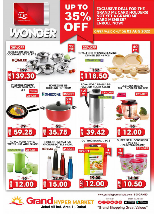 Wonder Deals - Grand Hypermarket Jebel Ali