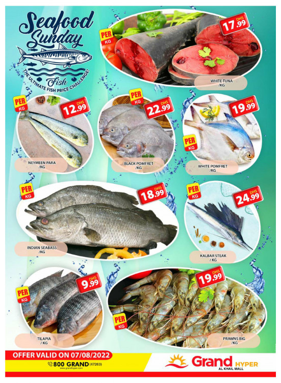 Seafood Sunday - Grand Hyper Al Khail Mall