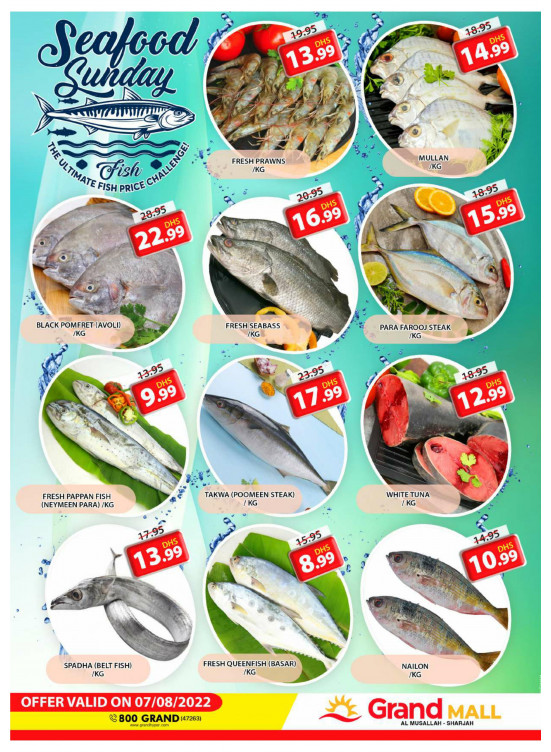 Seafood Sunday - Grand Mall Sharjah