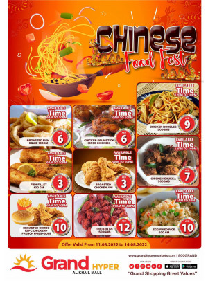 Chinese Food Fest - Grand Hyper Al Khail Mall