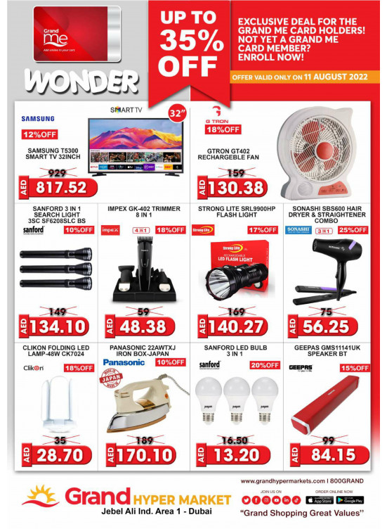 Wonder Deals - Grand Hypermarket Jebel Ali